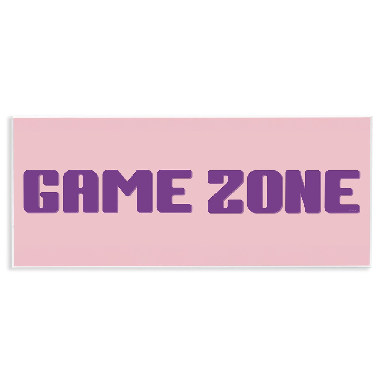 Stupell Industries Game Zone Purple & Pink Wall Plaque Design by Yass Naffas Designs